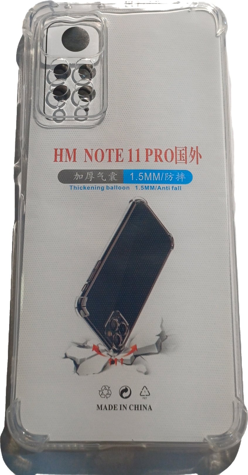 Чехол для Xiaomi Redmi Note 11 Pro прозрачный купить,756