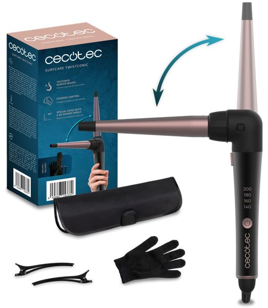 Cecotec SurfCare TwistConic черный плойка 13 мм