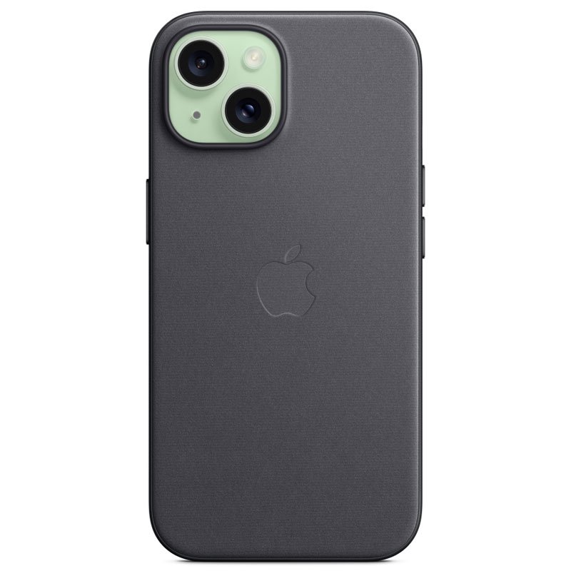 Чехол Apple для iPhone 15 FineWoven Case with MagSafe A3132 MT393ZM/A Black купить,0
