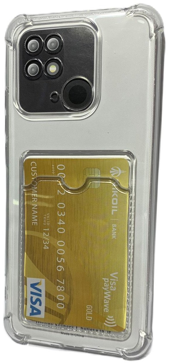 Чехол для Xiaomi Redmi 10C прозрачный купить,360
