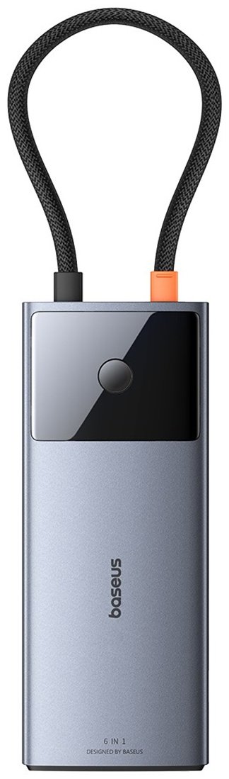 Док-станция Baseus Metal Gleam II 6-in-1 B00061802813-00 серый