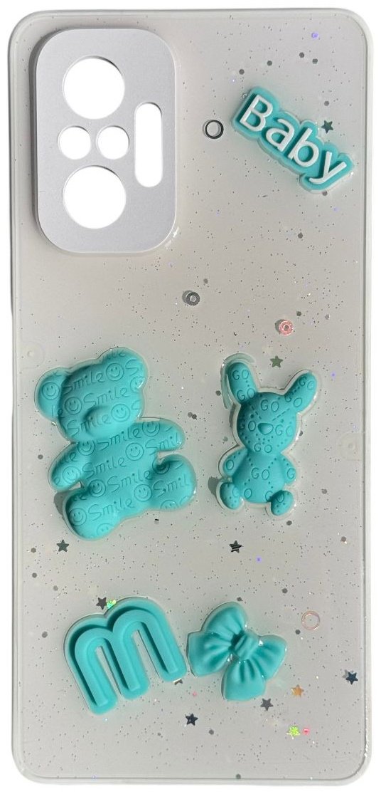 Чехол для Xiaomi Redmi Note 10 Pro белый купить,992