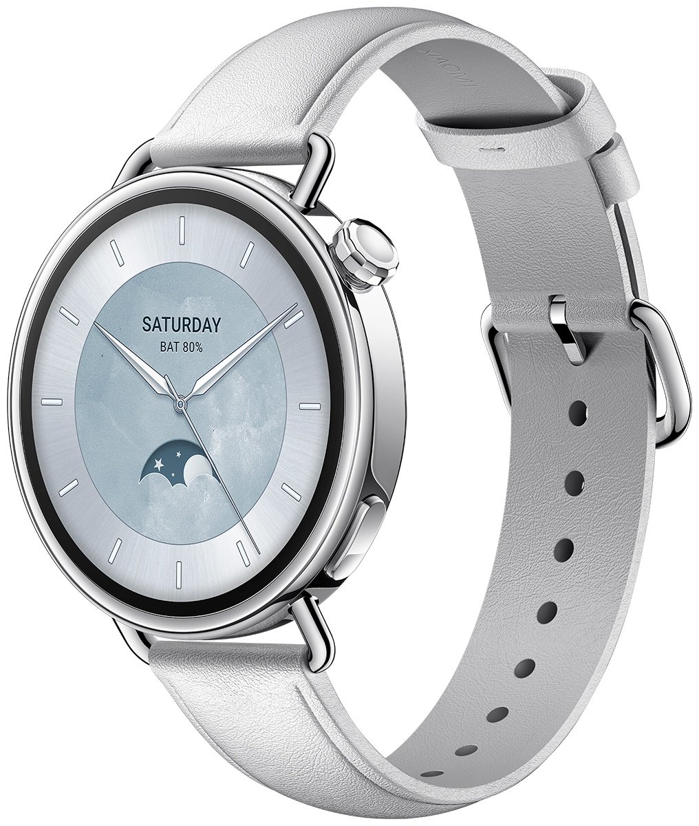 Смарт-часы Xiaomi Watch S4 41 мм серебристый-белый