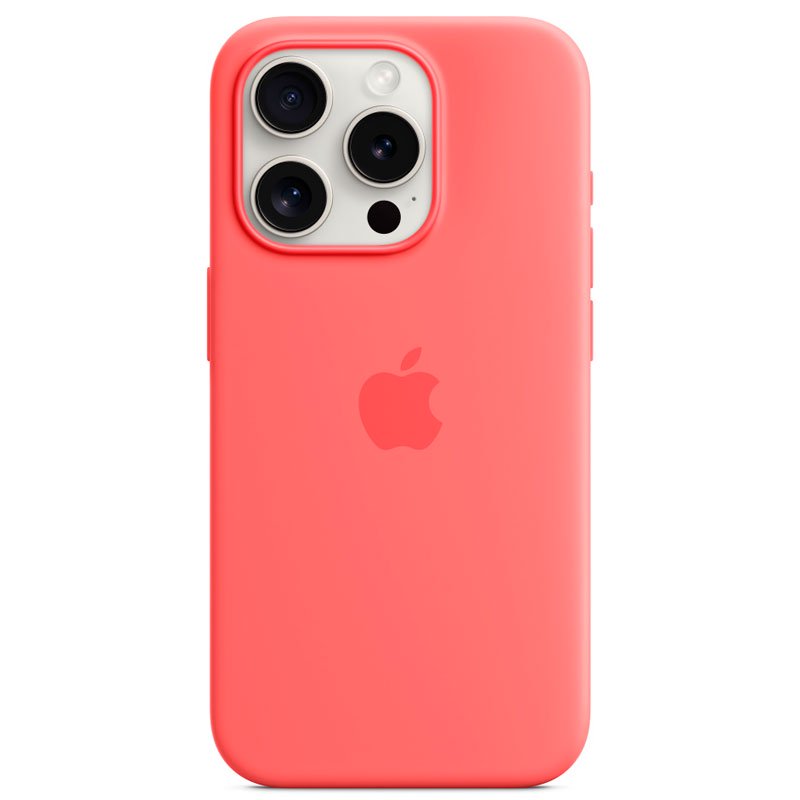 Чехол Apple для iPhone 15 Pro Silicone Case with MagSafe A3125 MT1G3ZM/A Guava - ForteMarket Чехол Apple для iPhone 15 Pro Silicone Case with MagSafe A3125 MT1G3ZM/A Guava купить,0