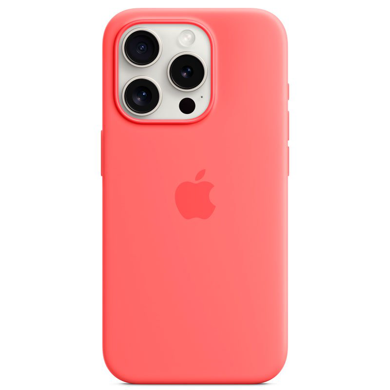 Чехол Apple для iPhone 15 Pro Silicone Case with MagSafe A3125 MT1G3ZM/A Guava купить,NaN
