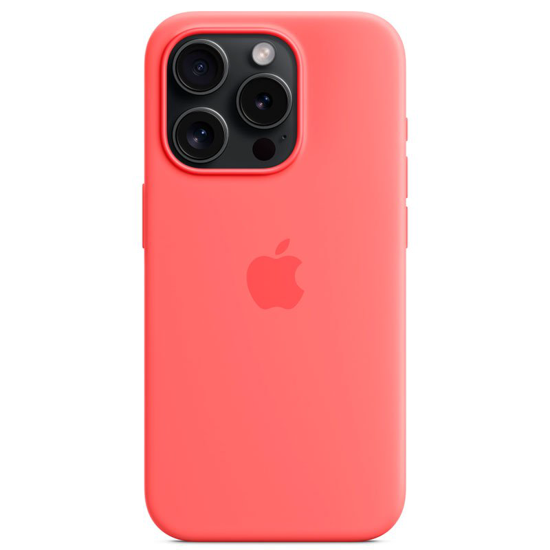 Чехол Apple для iPhone 15 Pro Silicone Case with MagSafe A3125 MT1G3ZM/A Guava купить,NaN