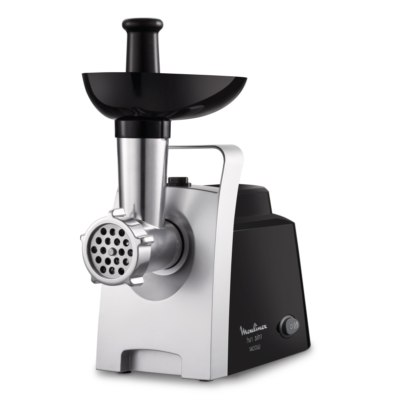 Мясорубка Moulinex ME106832 черно-серебристая