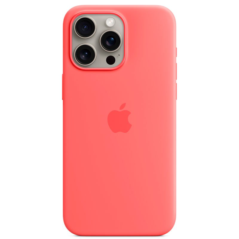 Чехол Apple для iPhone 15 Pro Max Silicone Case with MagSafe A3126 MT1V3ZM/A Guava купить,NaN