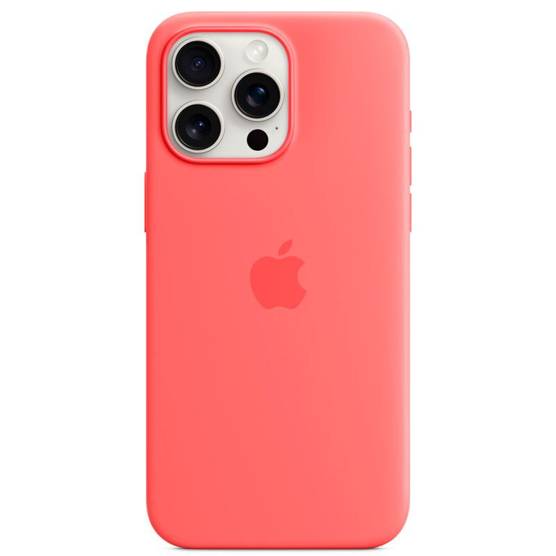 Чехол Apple для iPhone 15 Pro Max Silicone Case with MagSafe A3126 MT1V3ZM/A Guava купить,NaN