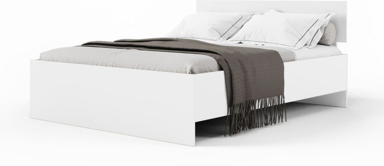 Кровать Мебель Азии Медина 140x200 см белая купить,NaN