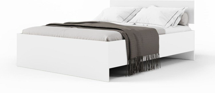 Кровать Мебель Азии Медина 140x200 см белая купить,NaN