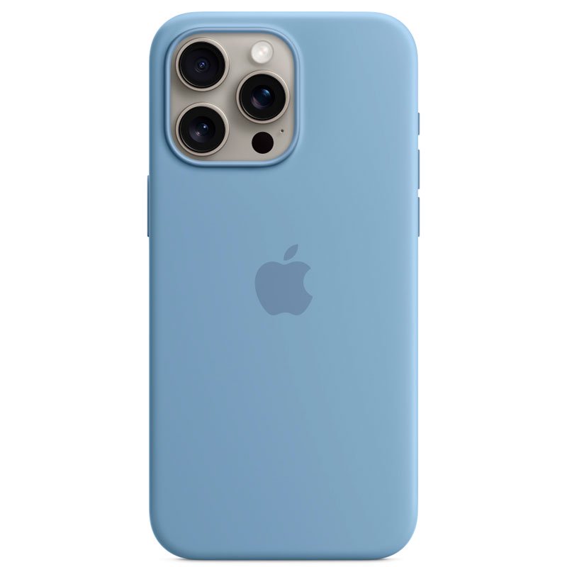 Чехол Apple для iPhone 15 Pro Max Silicone Case with MagSafe A3126 MT1Y3ZM/A Winter Blue