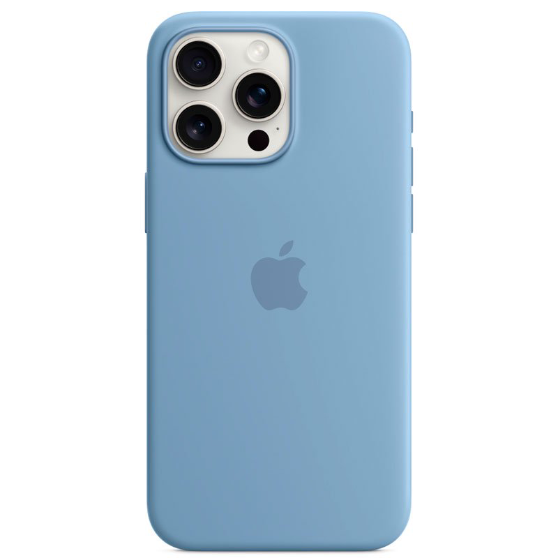 Чехол Apple для iPhone 15 Pro Max Silicone Case with MagSafe A3126 MT1Y3ZM/A Winter Blue купить,NaN