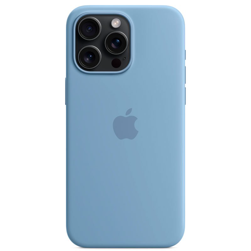 Чехол Apple для iPhone 15 Pro Max Silicone Case with MagSafe A3126 MT1Y3ZM/A Winter Blue купить,NaN