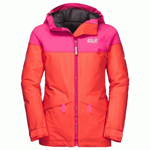 Куртка Jack Wolfskin Powder mountain оранжевая 176 купить,NaN