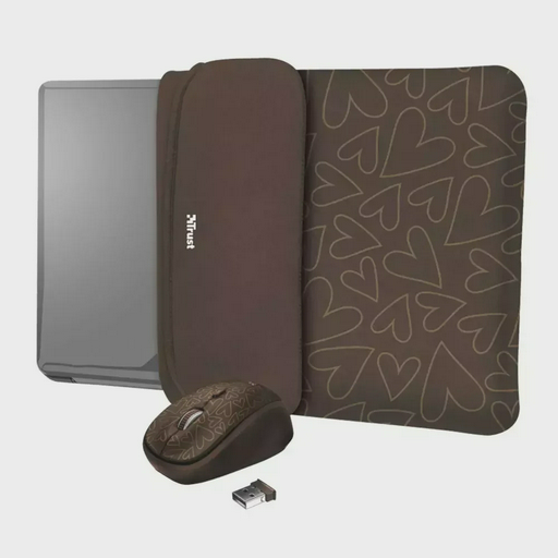 Чехол для ноутбука Trust для Yvo 15.6" и беспроводная мышь 23446 Brown
