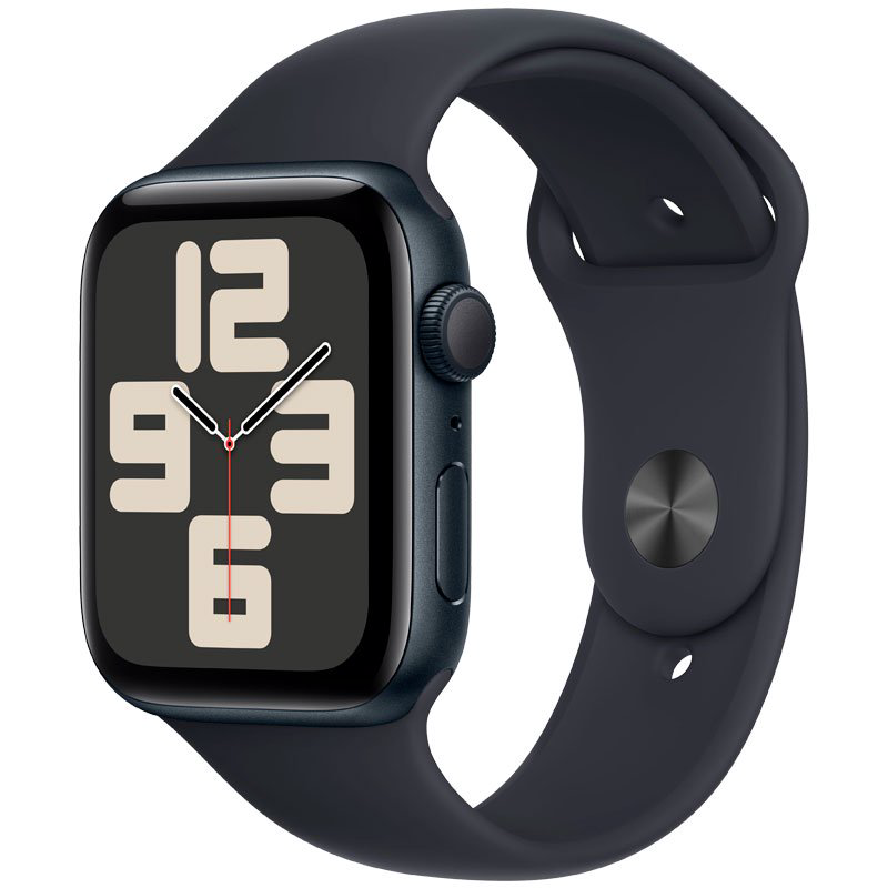 Смарт-часы Apple Watch SE 2023 GPS 44mm MRE93 Midnight Aluminum Case with Midnight Sport Band - M/L купить,NaN