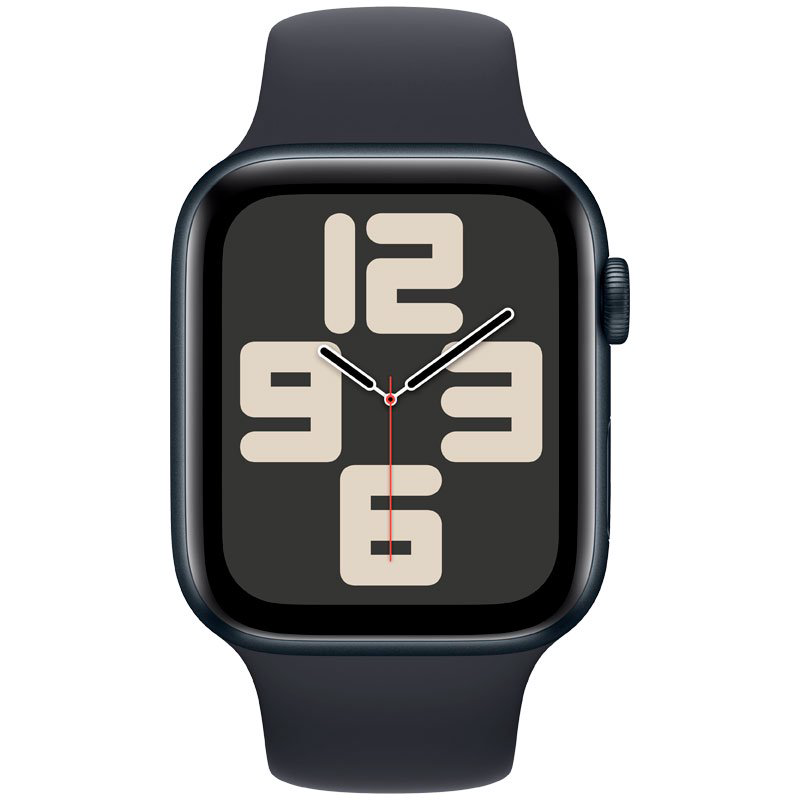 Смарт-часы Apple Watch SE 2023 GPS 44mm MRE93 Midnight Aluminum Case with Midnight Sport Band - M/L купить,NaN