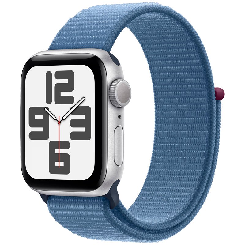 Смарт-часы Apple Watch SE 2023 GPS 40mm MRE33 Silver Aluminum Case with Winter Blue Sport Loop