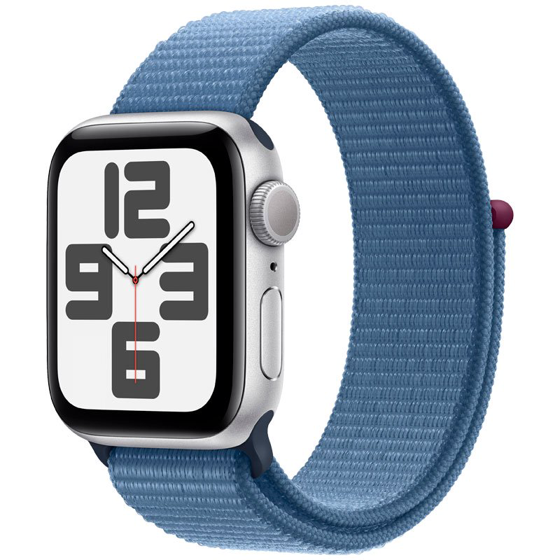 Смарт-часы Apple Watch SE 2023 GPS 40mm MRE33 Silver Aluminum Case with Winter Blue Sport Loop купить,NaN