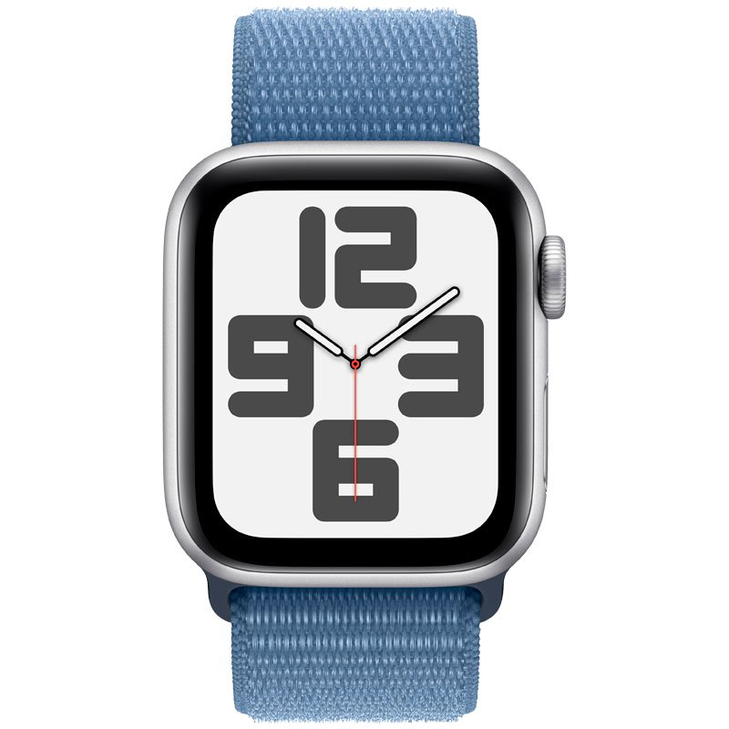 Смарт-часы Apple Watch SE 2023 GPS 40mm MRE33 Silver Aluminum Case with Winter Blue Sport Loop купить,NaN