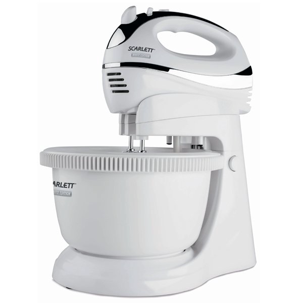 Миксер Scarlett SC-HM40B01 белый купить,NaN