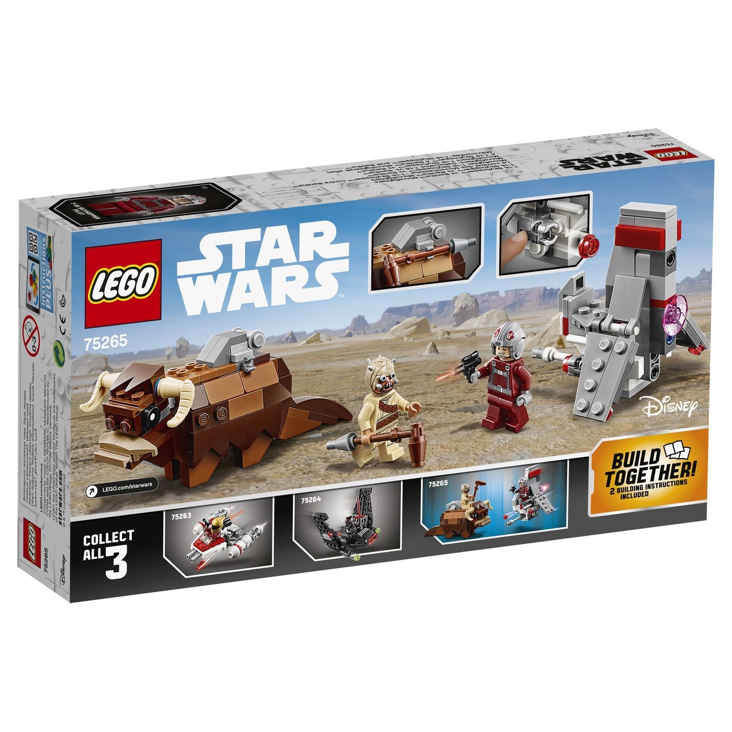 Конструктор Lego Star Wars Микрофайтеры Скайхоппер T-16 против Банты 75265 купить,NaN