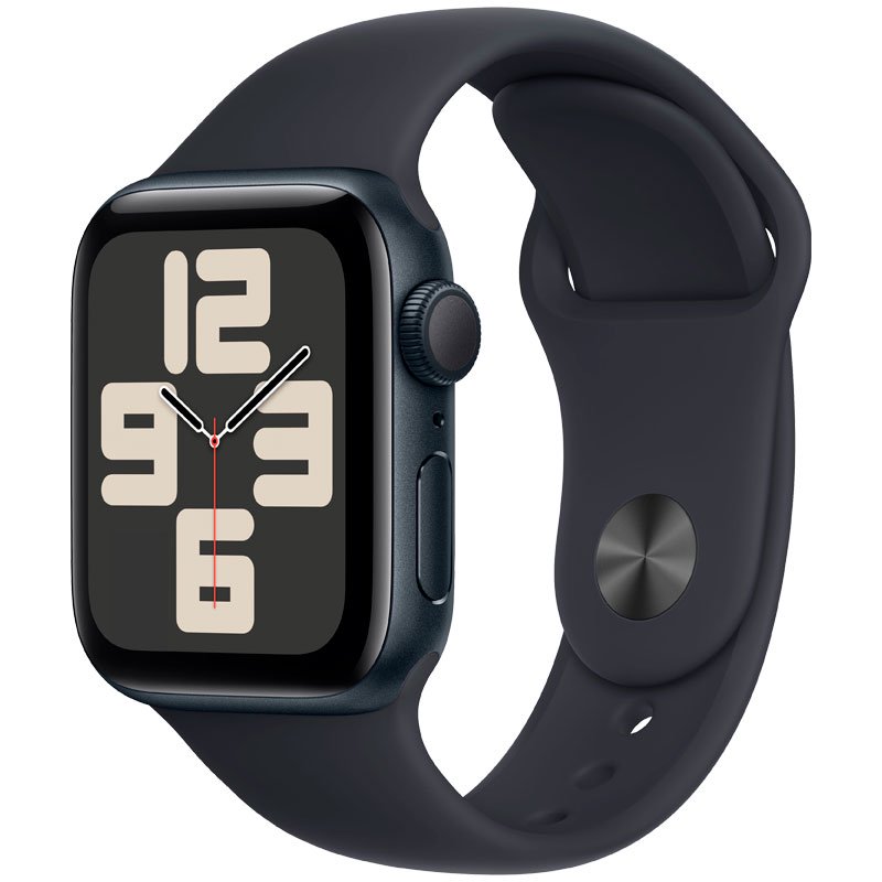 Смарт-часы Apple Watch SE 2024 GPS 44mm MXEJ3 Midnight Aluminium Case with Midnight Sport Band S/M