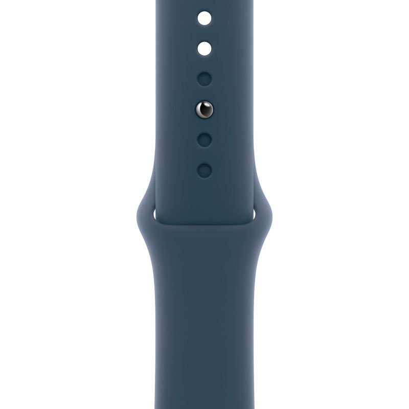 Смарт-часы Apple Watch SE 2023 GPS 40mm MRE23 Silver Aluminum Case with Storm Blue Sport Band - M/L купить,NaN