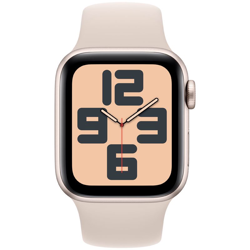 Смарт-часы Apple Watch SE 2024 GPS 40mm MXEF3 Starlight Al Case with Starlight Sport Band S/M купить,0