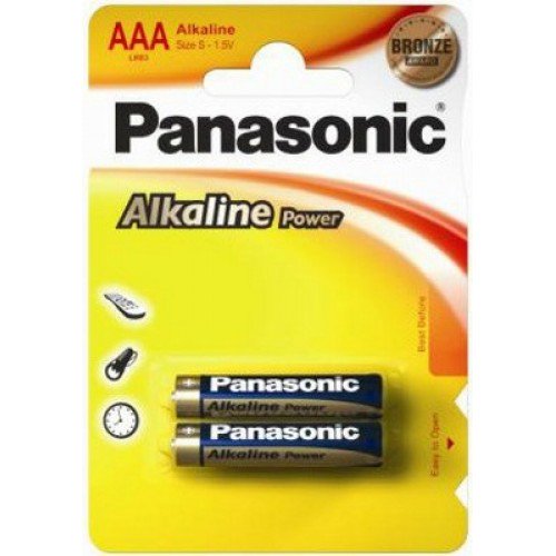 Батарейка Panasonic Alkaline Power LR03REB 2BPR LR03APB 2BP ААА/2B