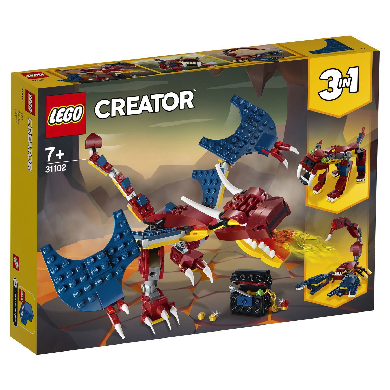 Конструктор Lego Creator Огненный дракон 31102 купить,NaN