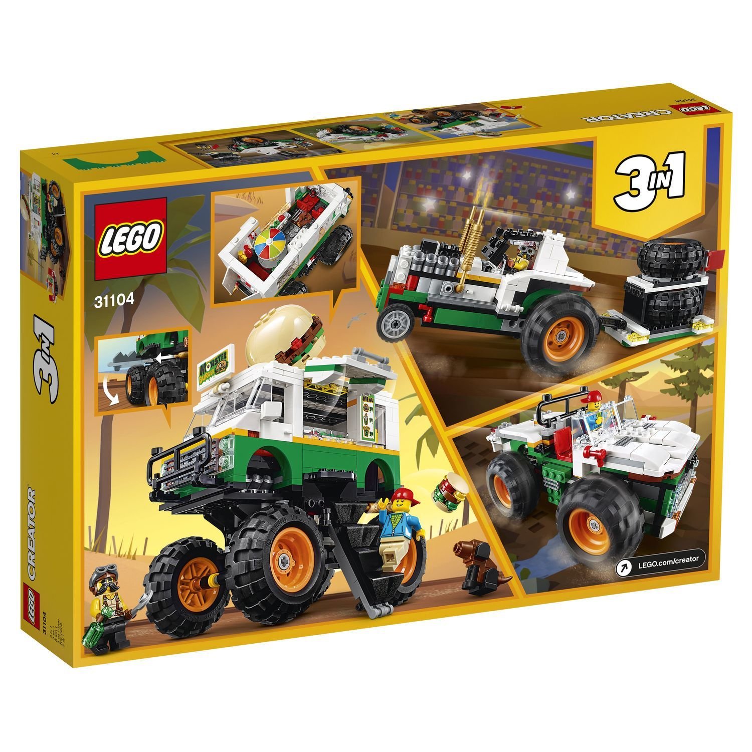 Конструктор Lego Creator Грузовик Монстрбургер 31104 купить,NaN