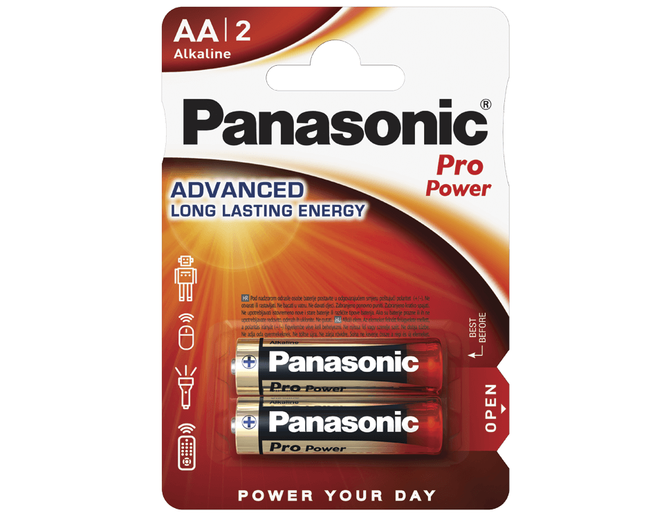 Батарейка Panasonic LR6XEG/2BP Pro Power AA/2B