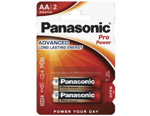 Батарейка Panasonic LR6XEG/2BP Pro Power AA/2B