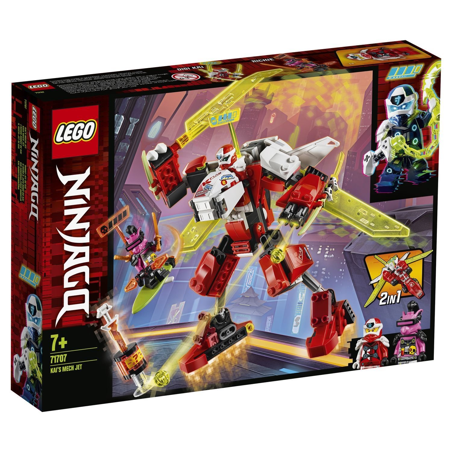 Конструктор Lego Ninjago Реактивный самолёт Кая 71707 купить,NaN