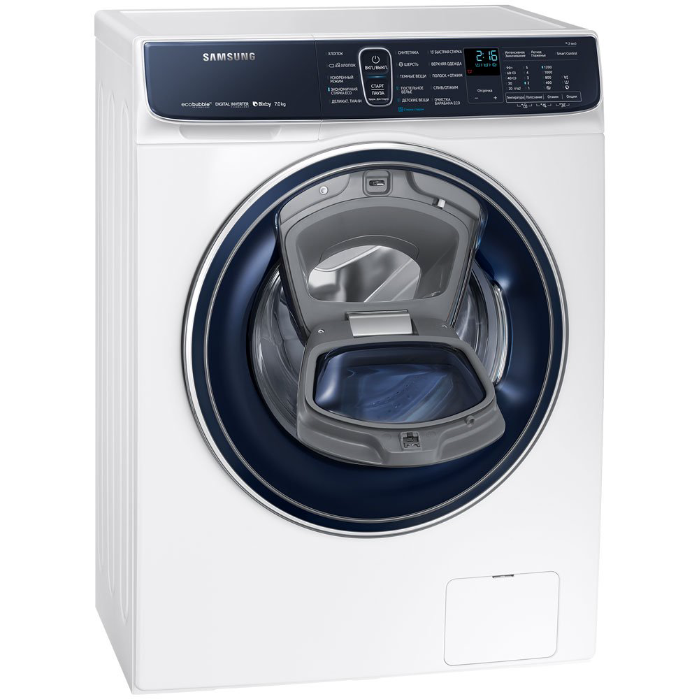 Стиральная машина Samsung WW70R62LATWDLD белая купить,NaN