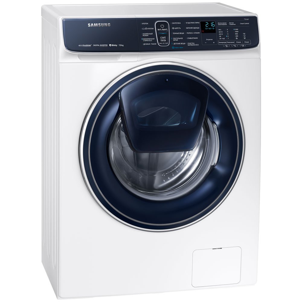 Стиральная машина Samsung WW70R62LATWDLD белая купить,NaN