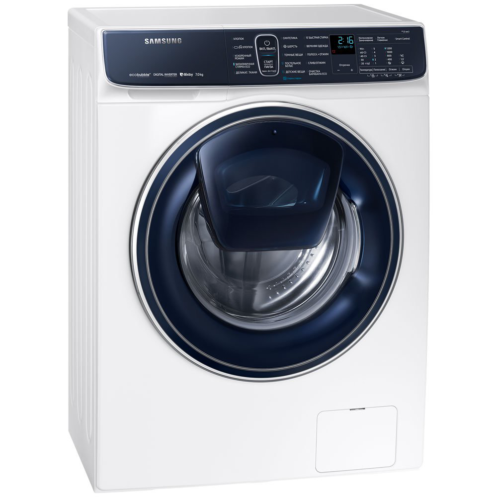 Стиральная машина Samsung WW70R62LATWDLD белая купить,NaN