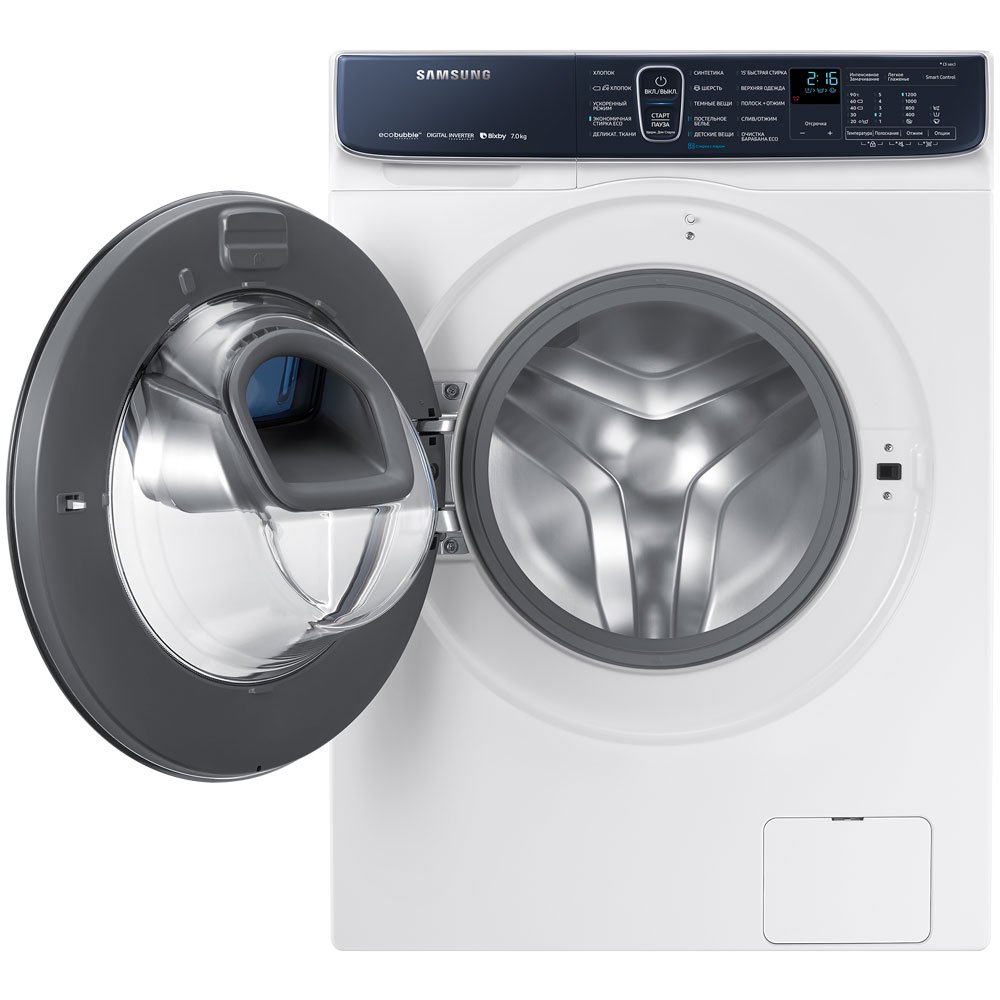 Стиральная машина Samsung WW70R62LATWDLD белая купить,NaN