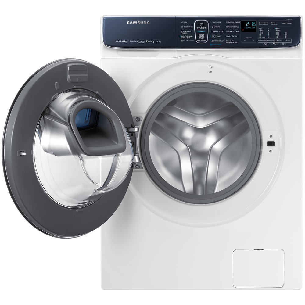 Стиральная машина Samsung WW70R62LATWDLD белая купить,NaN