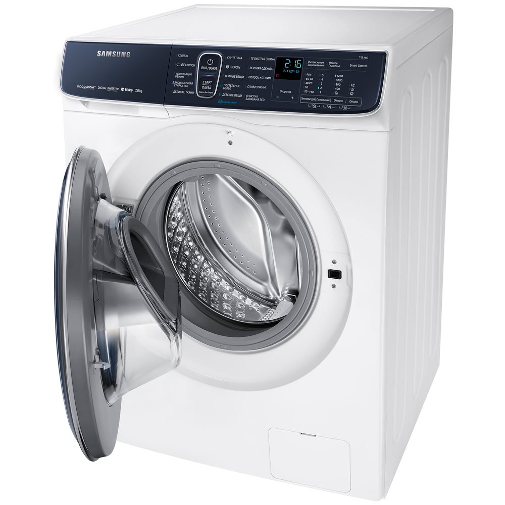Стиральная машина Samsung WW70R62LATWDLD белая купить,NaN