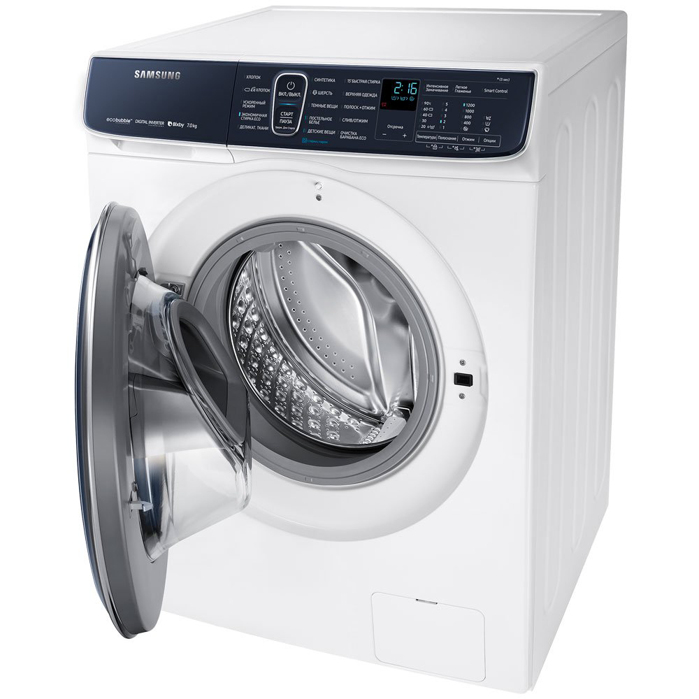 Стиральная машина Samsung WW70R62LATWDLD белая купить,NaN