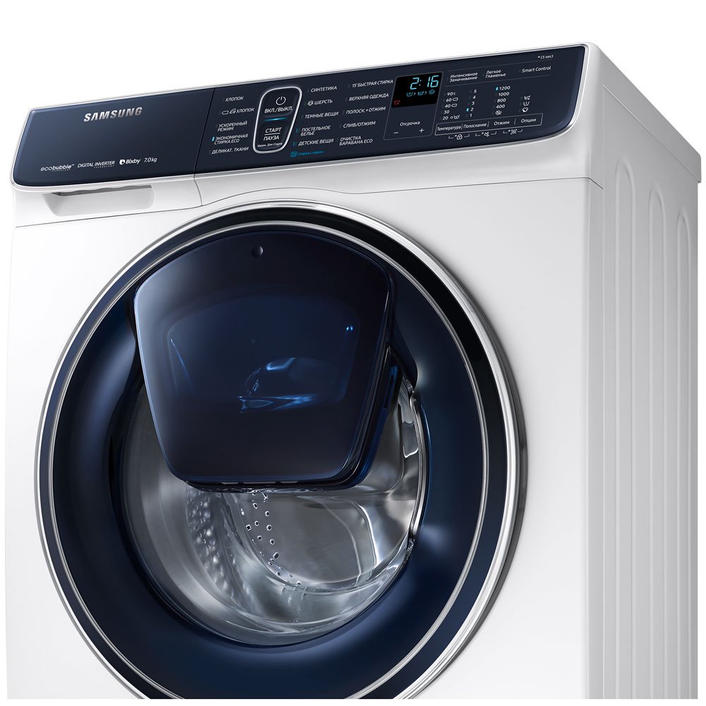 Стиральная машина Samsung WW70R62LATWDLD белая купить,NaN