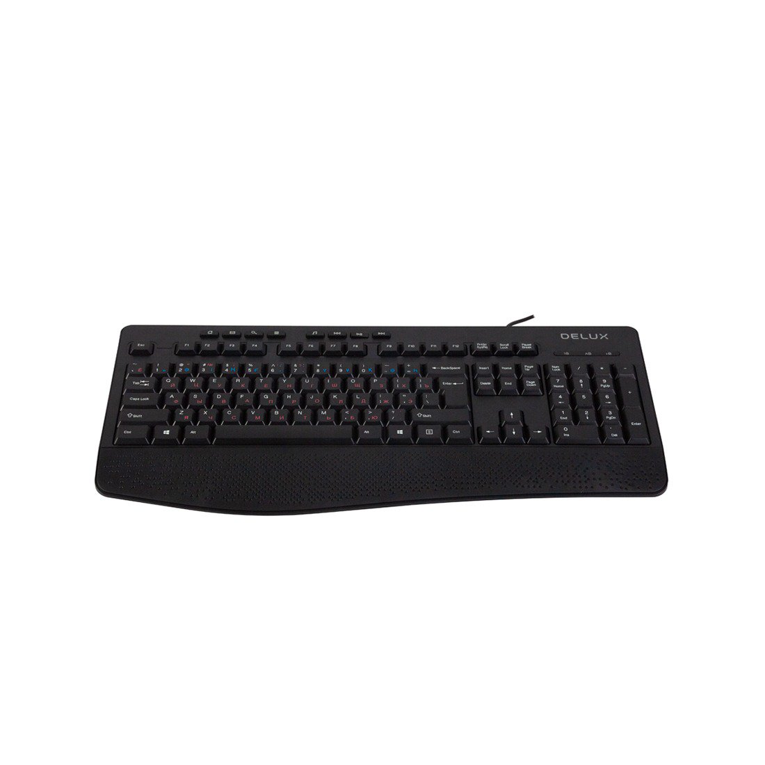 Клавиатура Delux DLK-6060UB черная - ForteMarket Клавиатура Delux DLK-6060UB черная купить,0