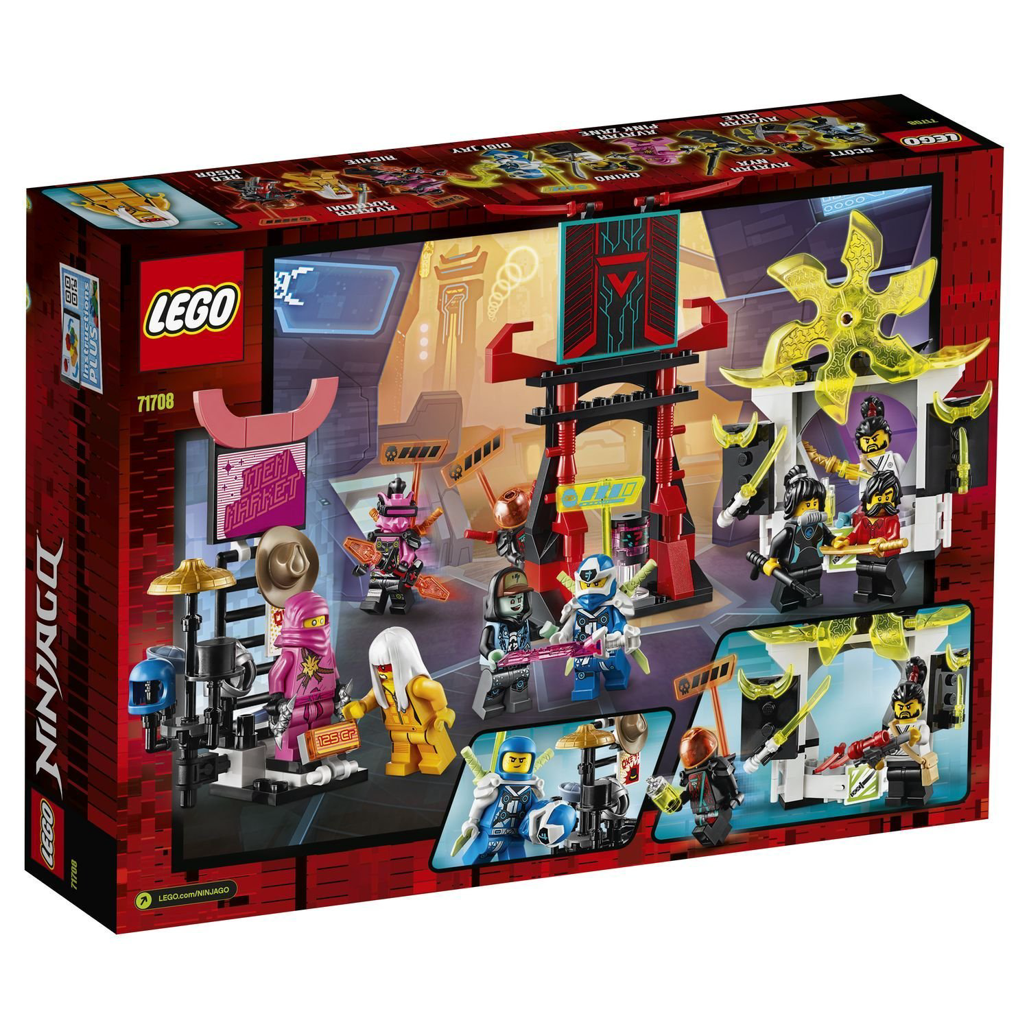 Конструктор Lego Ninjago Киберрынок 71708 купить,NaN