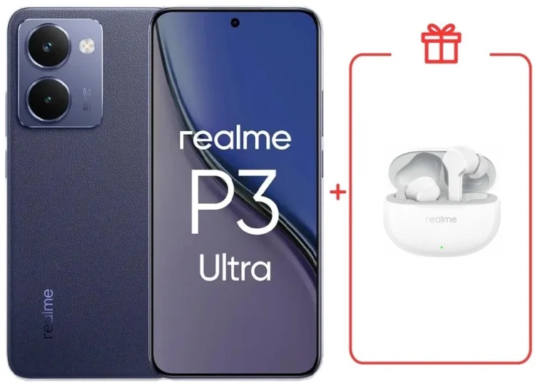 Смартфон Realme P3 Ultra 12 ГБ/512 ГБ синий + подарок купить,NaN