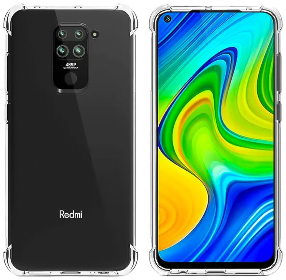 Чехол для Xiaomi Redmi Note 9 прозрачный купить,520