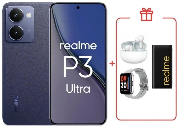 Смартфон Realme P3 Ultra 12 ГБ/512 ГБ синий + подарок купить,NaN