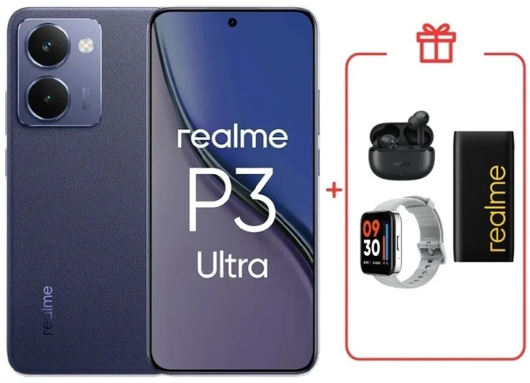 Смартфон Realme P3 Ultra 12 ГБ/512 ГБ синий + подарок купить,NaN